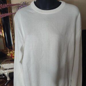 Calvin Klein Classic Fit Waffle Knit Sweatshirt Sweater Size Medium